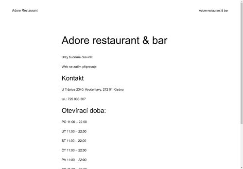 Adore restaurant – recenze